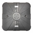 Ensemble parasol déporté rectangulaire 240g/m² 360° (2 x 3m) + Dalle à lester sur roues 110L
