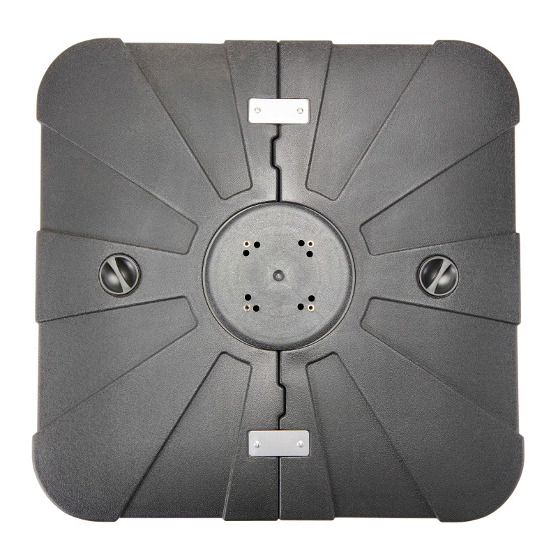 Ensemble parasol déporté rectangulaire 240g/m² 360° (2 x 3m) + Dalle à lester sur roues 110L