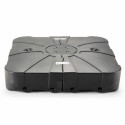Ensemble parasol déporté carré 250g/m² (3 x 3M) rotatif 360° + Dalle à lester sur roues 110 L