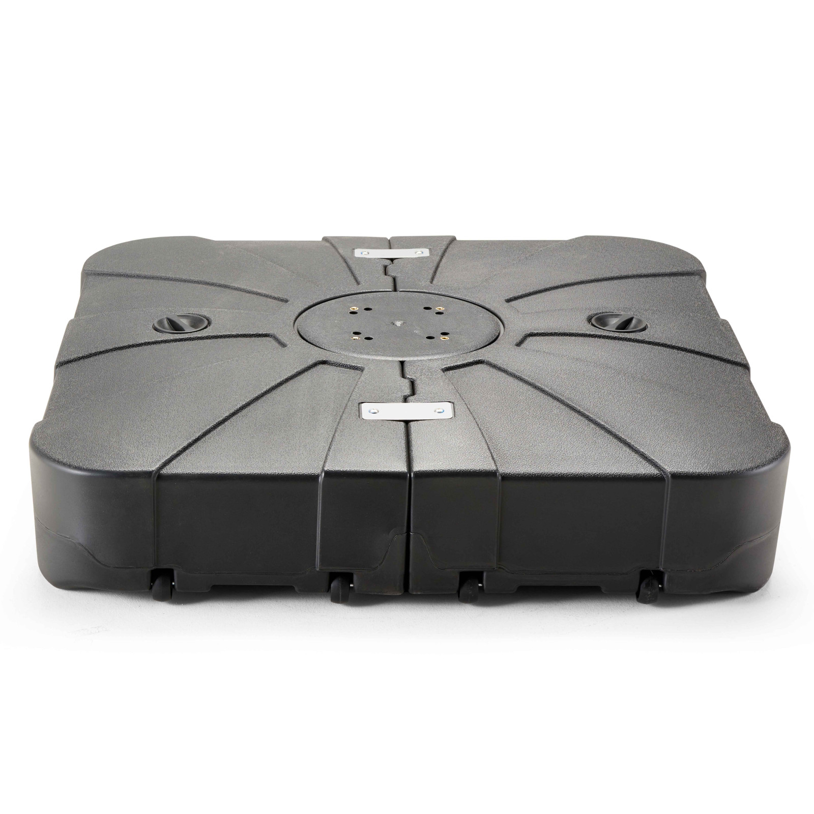 Ensemble parasol déporté carré 250g/m² (3 x 3M) rotatif 360° + Dalle à lester sur roues 110 L Ensemble parasol déporté carré 250g/m² (3 x 3M) rotatif 360° + Dalle à lester sur roues 110 L