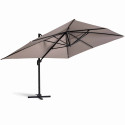 Parasol déporté rectangulaire rotatif 360° (4x3m) - 240g/m²