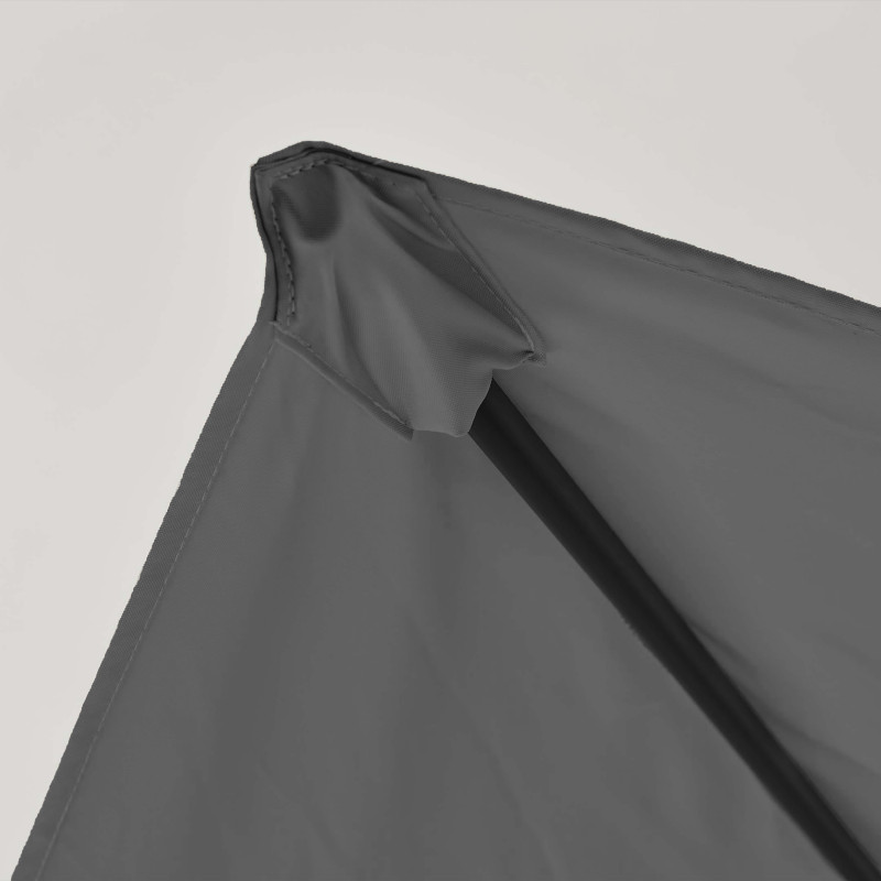 Ensemble parasol déporté (4 x 3m) 240g/m² + 4 dalles à lester remplissables