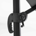 Ensemble parasol déporté (4 x 3m) 240g/m² + 4 dalles à lester remplissables