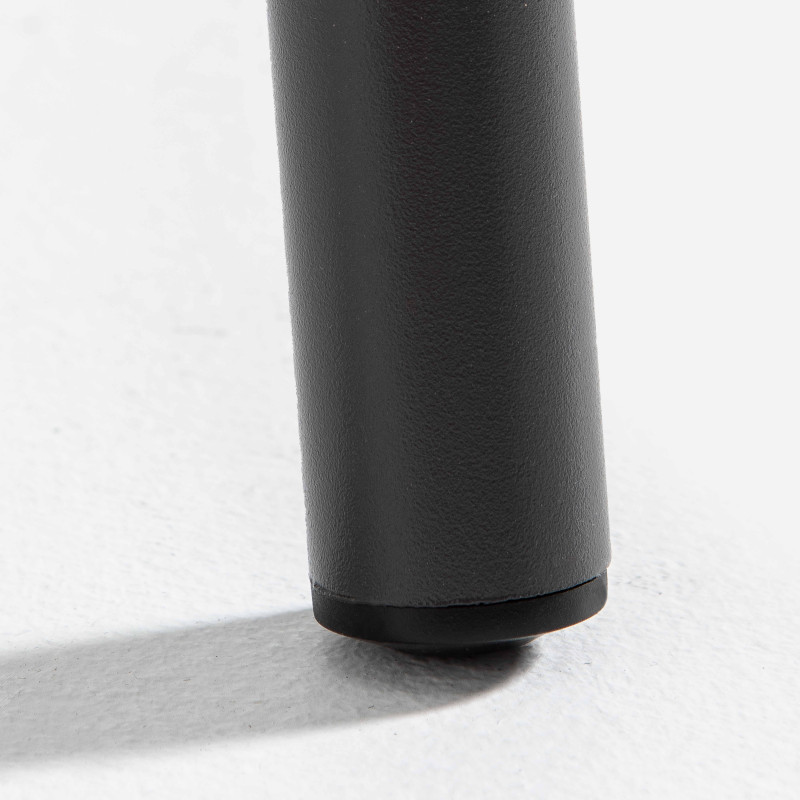 Table haute rectangulaire en métal 120 cm - 6 places