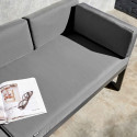 Salon de jardin d'angle en aluminium - 5 places
