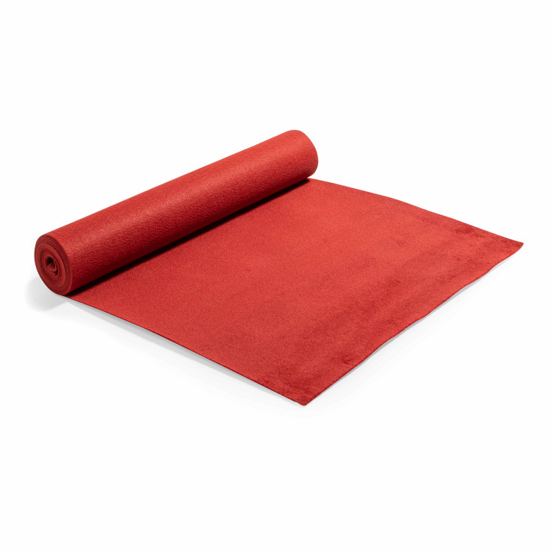 Rouleau de moquette 1x5 m 250 g/m2 - Rouge