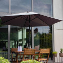 Parasol droit à manivelle inclinable ( ∅3m) - 180g/m²