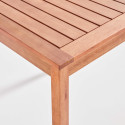 Table carrée (70 x 70 cm) en bois + 2 chaises pliantes