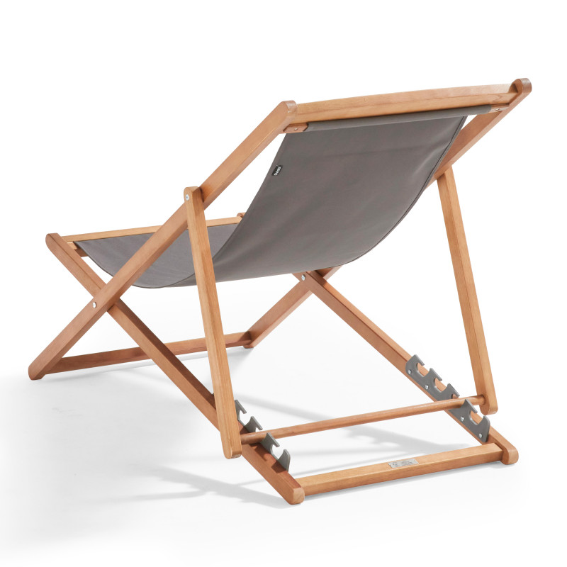 Lot de 2 chiliennes en eucalyptus inclinables (3/7)