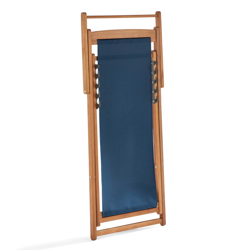 Lot de 2 chiliennes en eucalyptus inclinables (5/7)