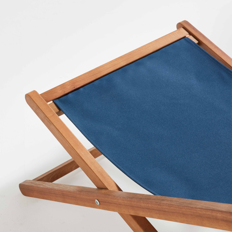 Lot de 2 chiliennes en eucalyptus inclinables (6/7)