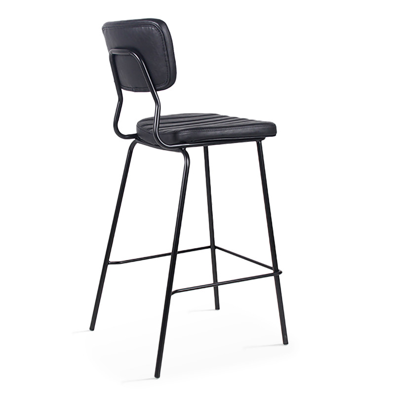 Lot de 2 chaises hautes en cuir synthétique (2/7)