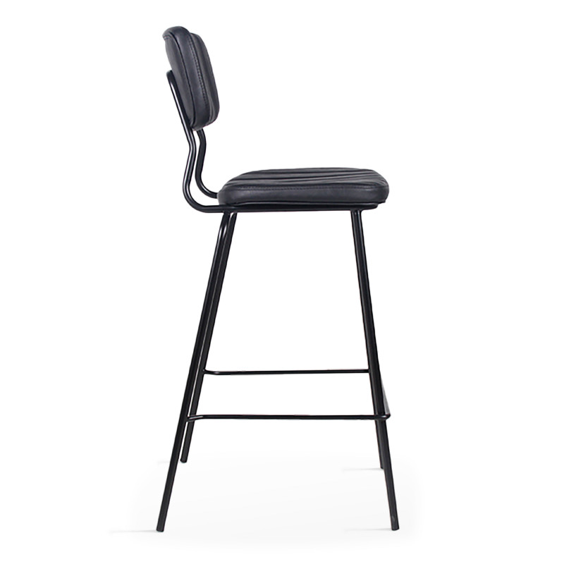 Lot de 2 chaises hautes en cuir synthétique (3/7)