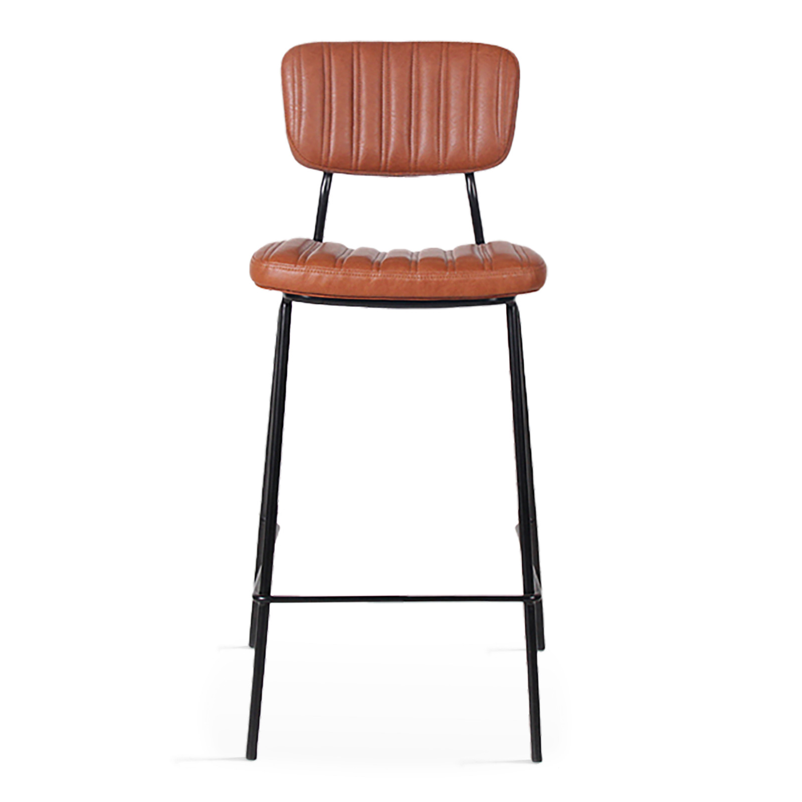 Lot de 2 chaises hautes en cuir synthétique