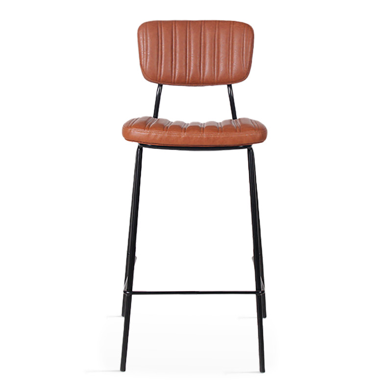 Lot de 2 chaises hautes en cuir synthétique (5/6)