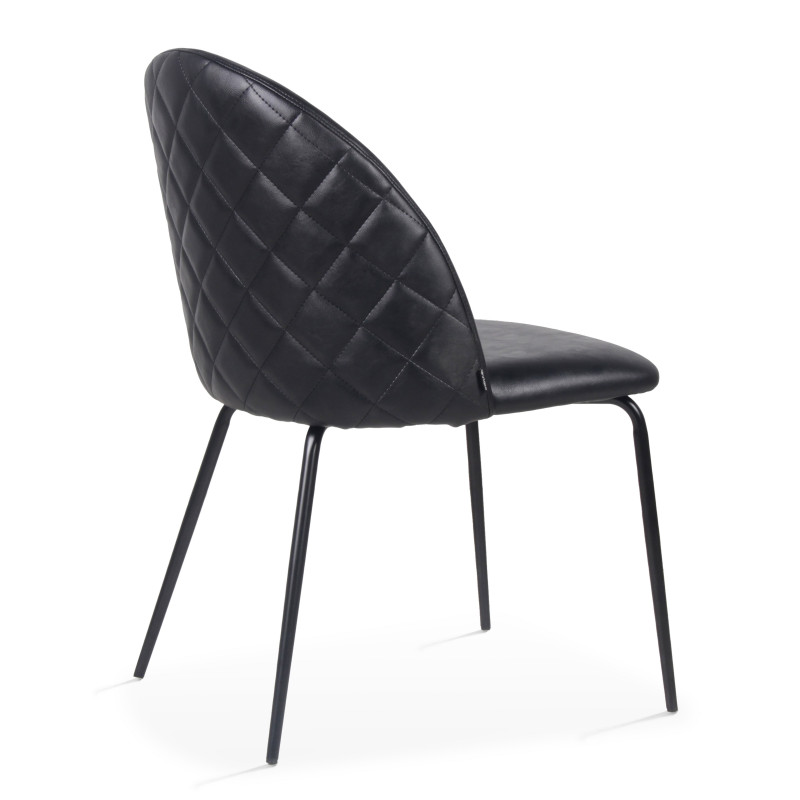 Lot de 2 chaises en cuir synthétique (2/4)