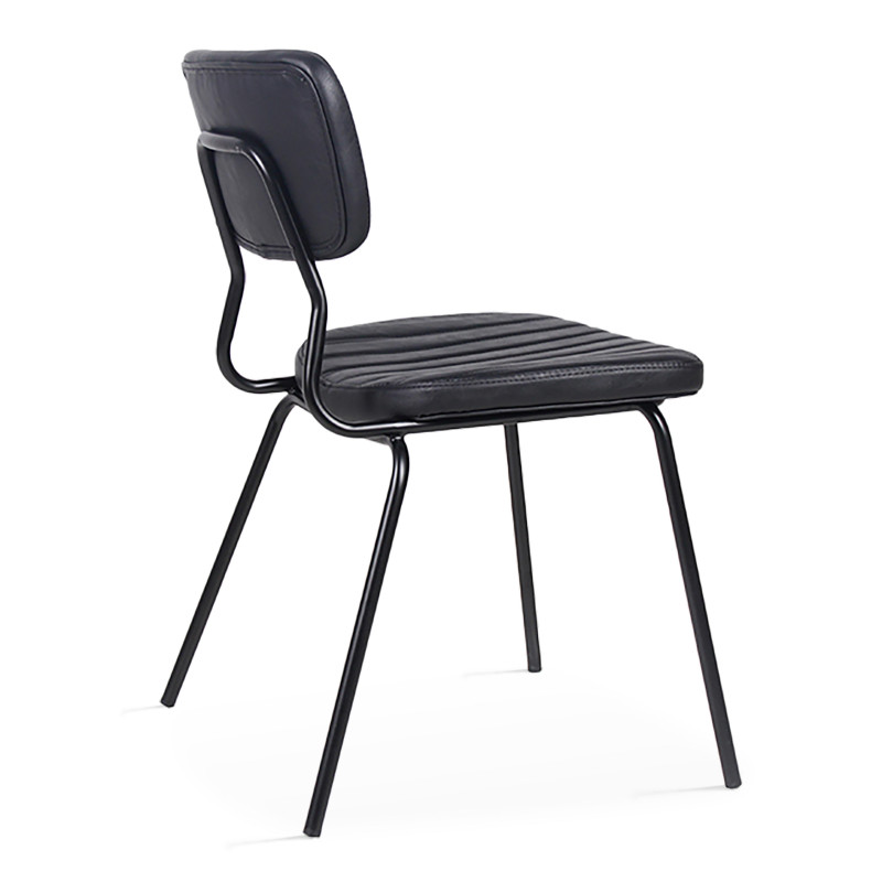 Lot de 2 chaises en cuir synthétique (2/5)