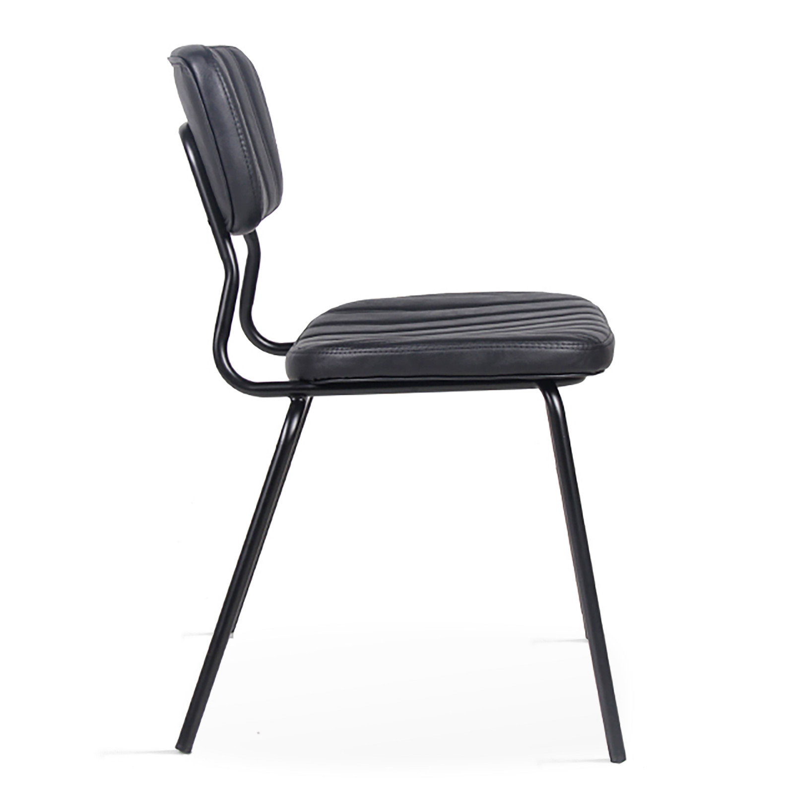 Lot de 2 chaises en cuir synthétique