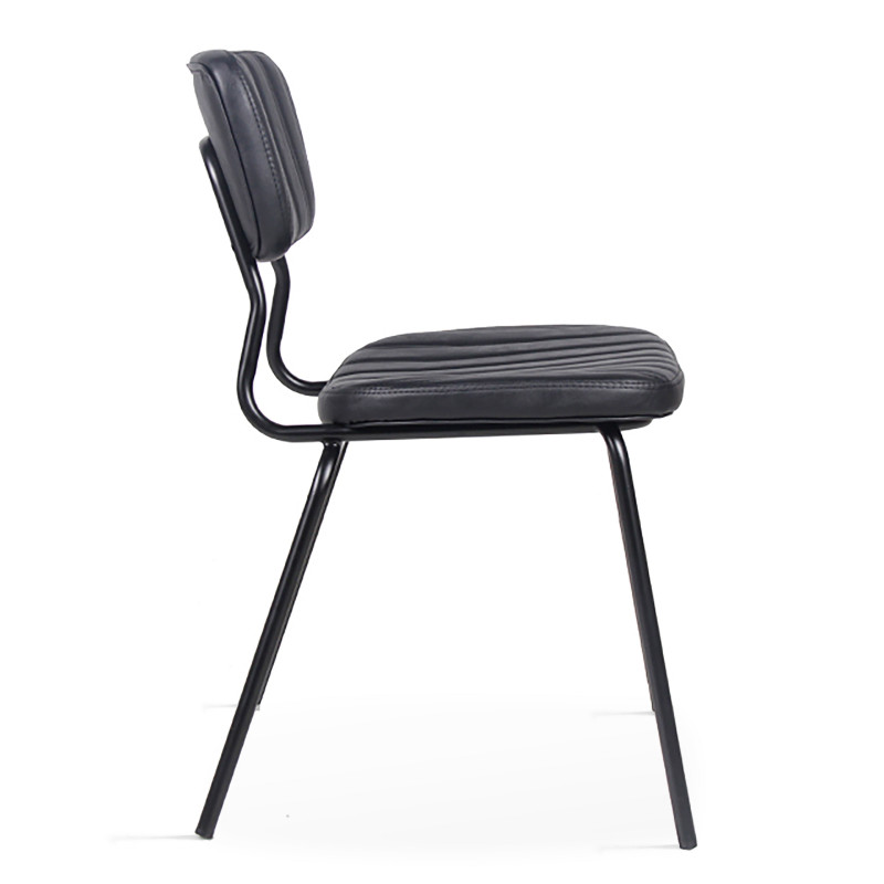 Lot de 2 chaises en cuir synthétique (3/5)