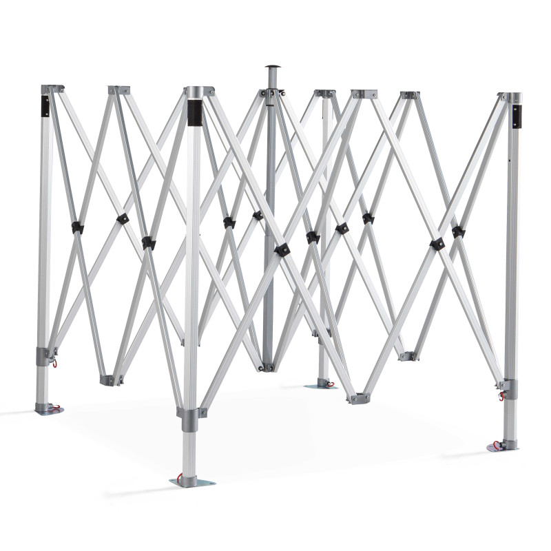 Tente pliante 4x4m 520g/m² 50MM blanche - M2