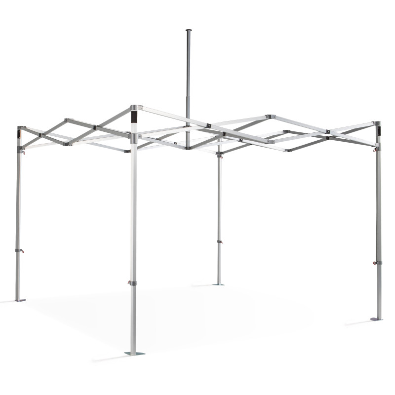 Tente pliante 4x4m 520g/m² 50MM blanche - M2