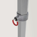Tente pliante 4x4m 520g/m² 50MM blanche - M2
