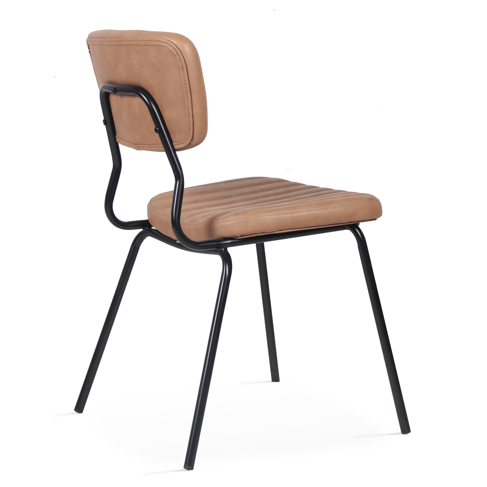 Lot de 2 chaises en cuir synthétique Lot de 2 chaises en cuir synthétique