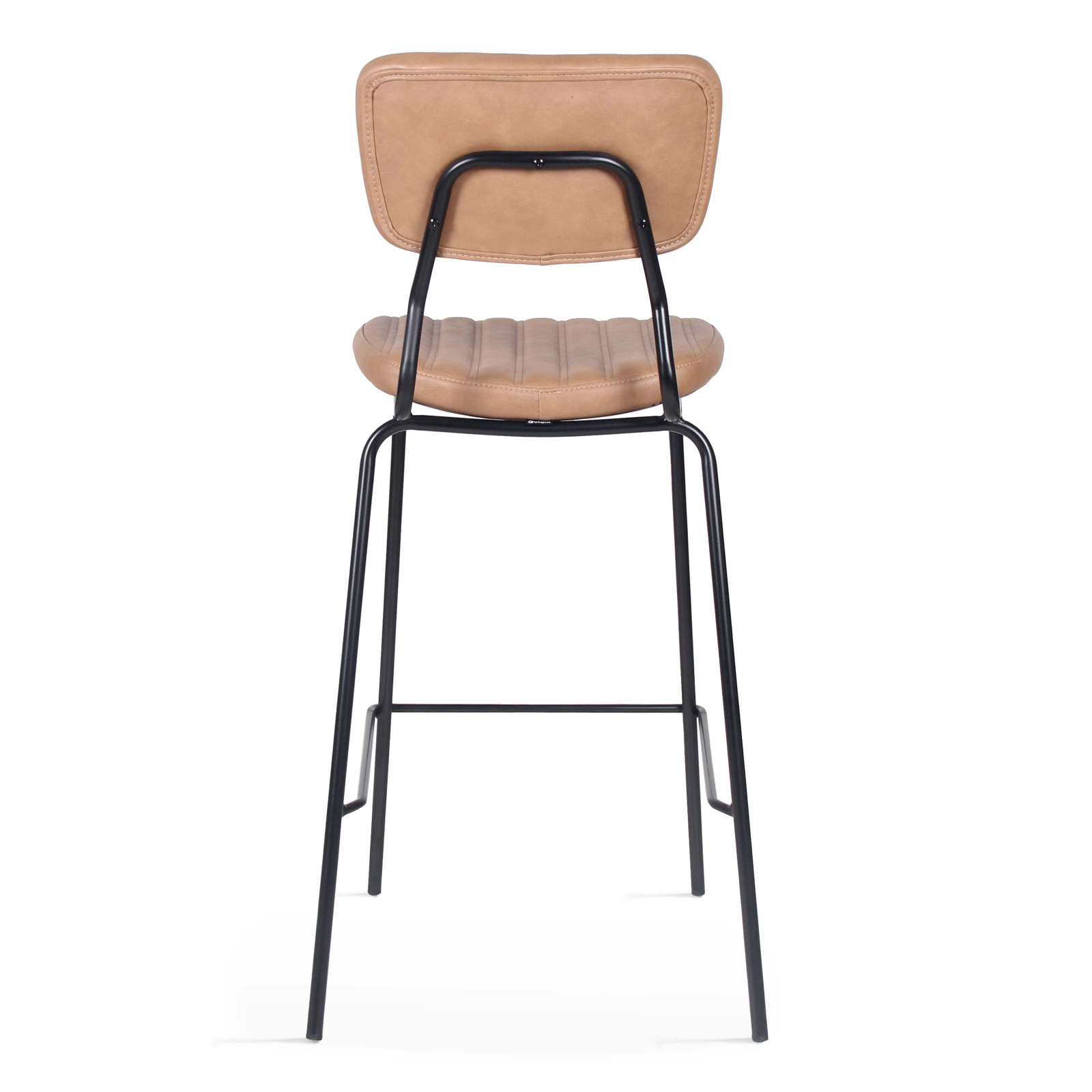 Lot de 2 chaises hautes en cuir synthétique Lot de 2 chaises hautes en cuir synthétique