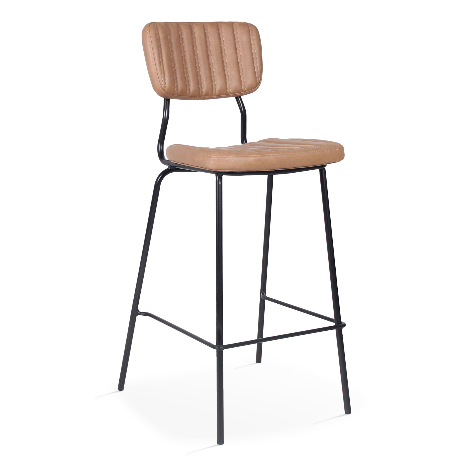 Lot de 2 chaises hautes en cuir synthétique