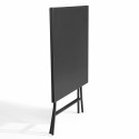 Table carrée pliante en métal (70x70 cm) - 4 places