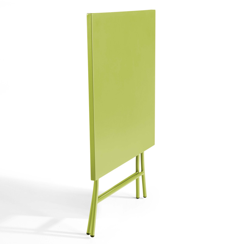 Table carrée pliante en métal (70x70 cm) - 4 places (2/4)