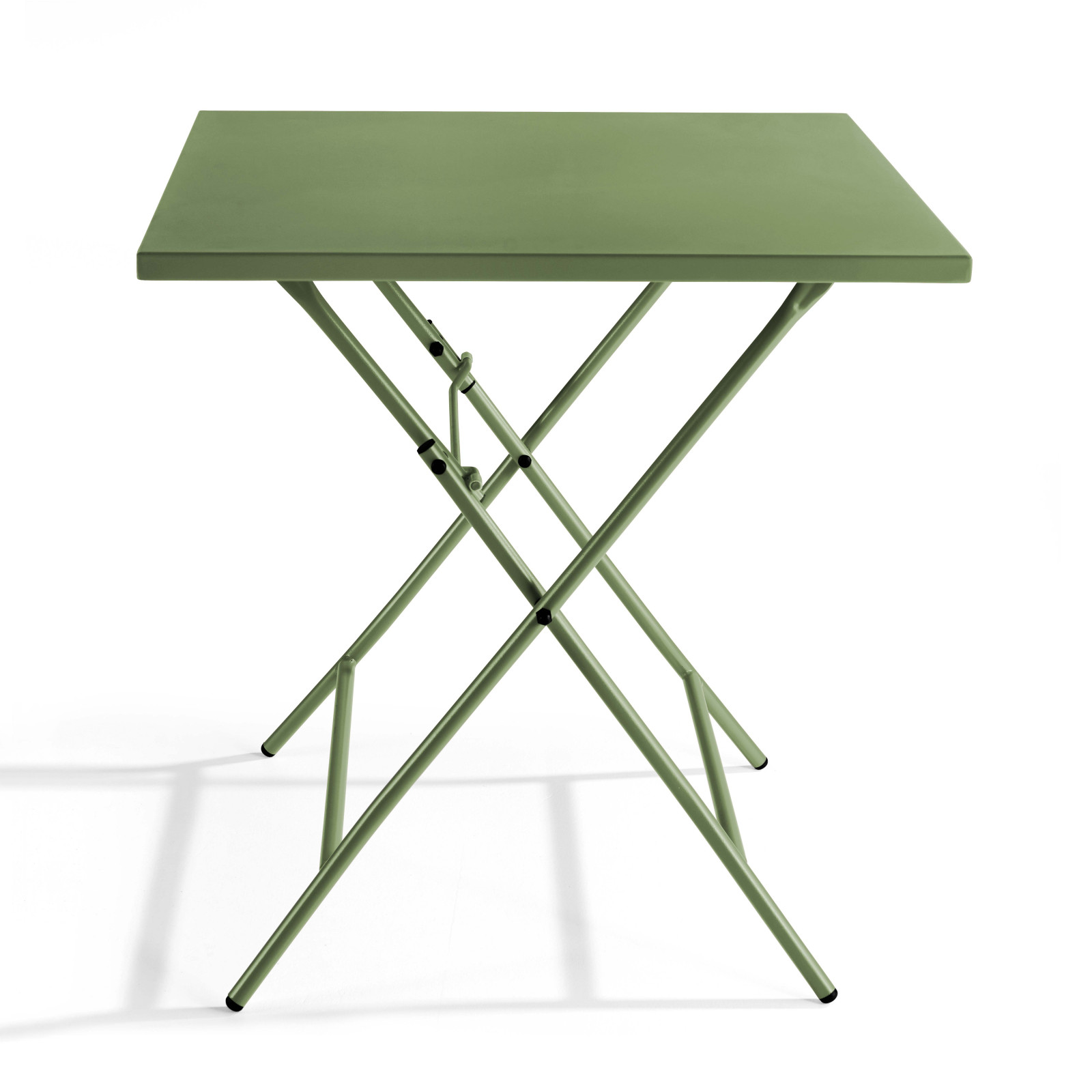 Table carrée pliante en métal (70x70 cm) - 4 places