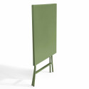 Table carrée pliante en métal (70x70 cm) - 4 places