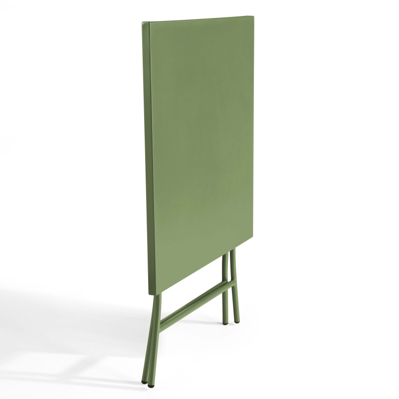 Table carrée pliante en métal (70x70 cm) - 4 places (2/4)