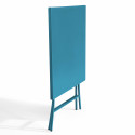 Table carrée pliante en métal (70x70 cm) - 4 places