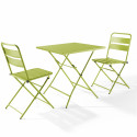 Table carrée pliante en métal (70x70 cm) - 4 places