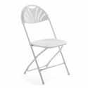Chaise pliante blanche en plastique