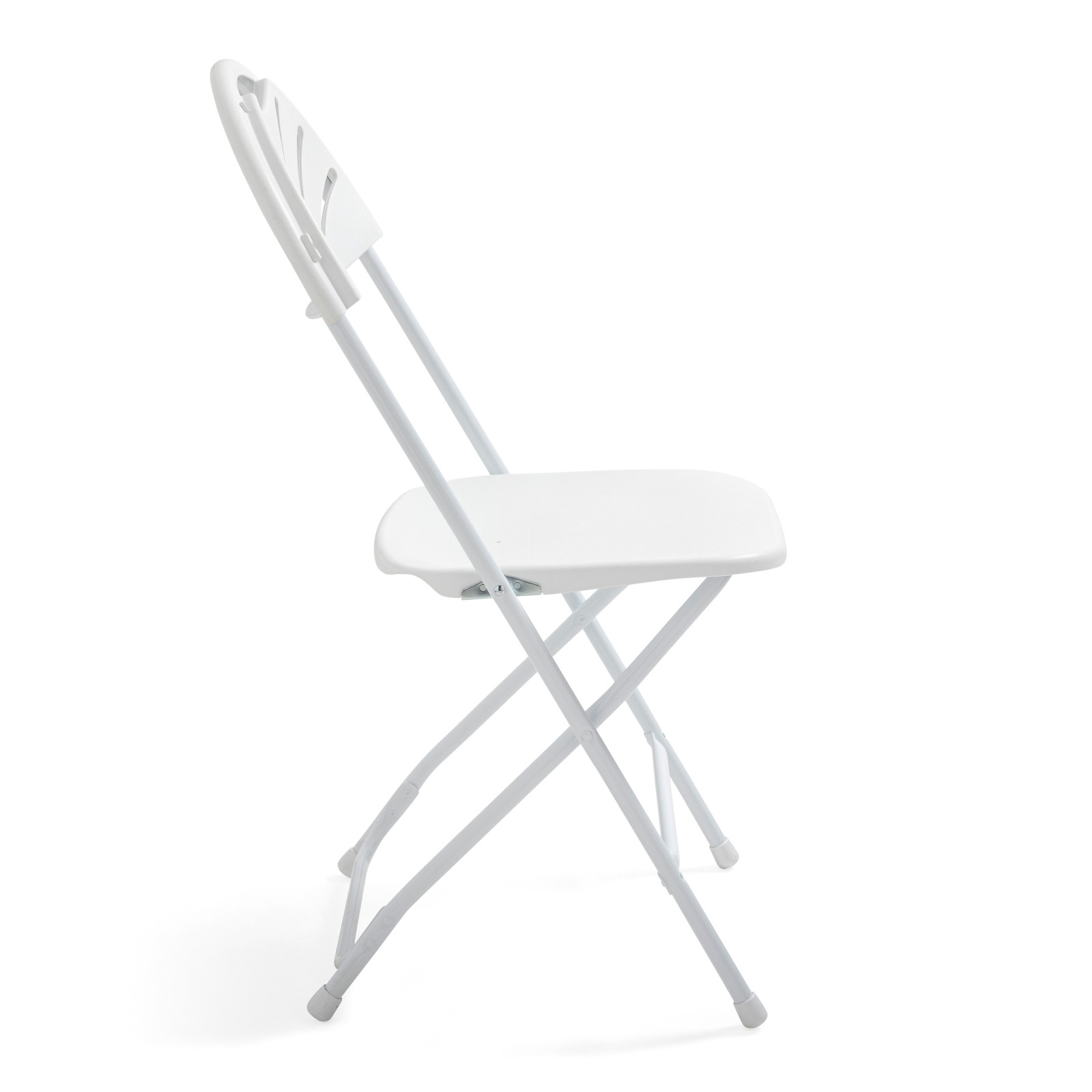 Chaise pliante blanche en plastique