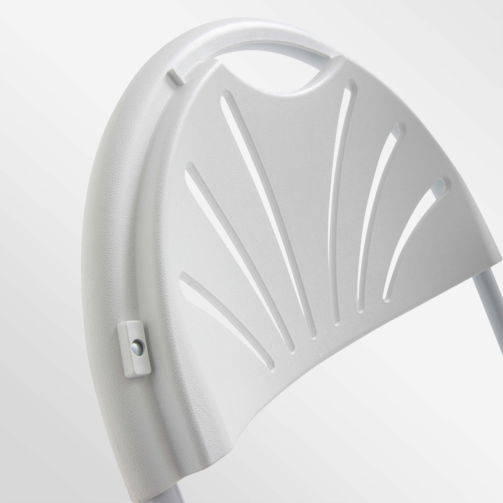 Chaise pliante blanche en plastique