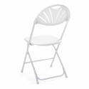 6 chaises pliantes de réception ajourées