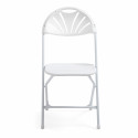 8 chaises pliantes de réception ajourées