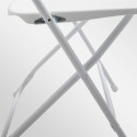 8 chaises pliantes de réception ajourées