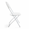 8 chaises pliantes de réception ajourées