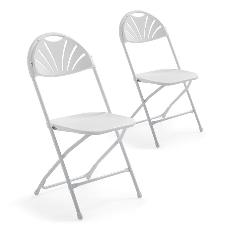 Lot de 2 chaises pliables ajourées