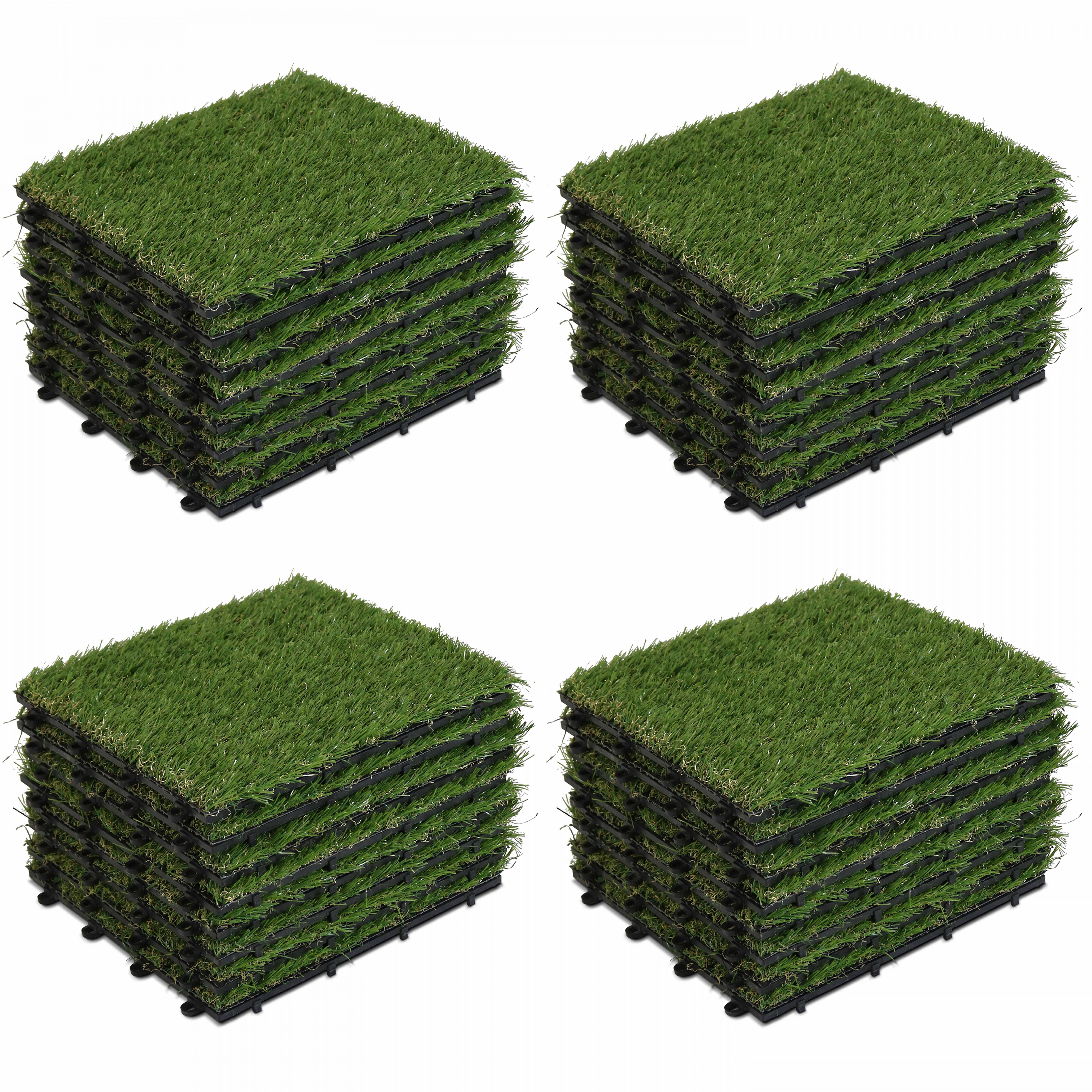Gazon synthétique - Lot de dalles clipsables