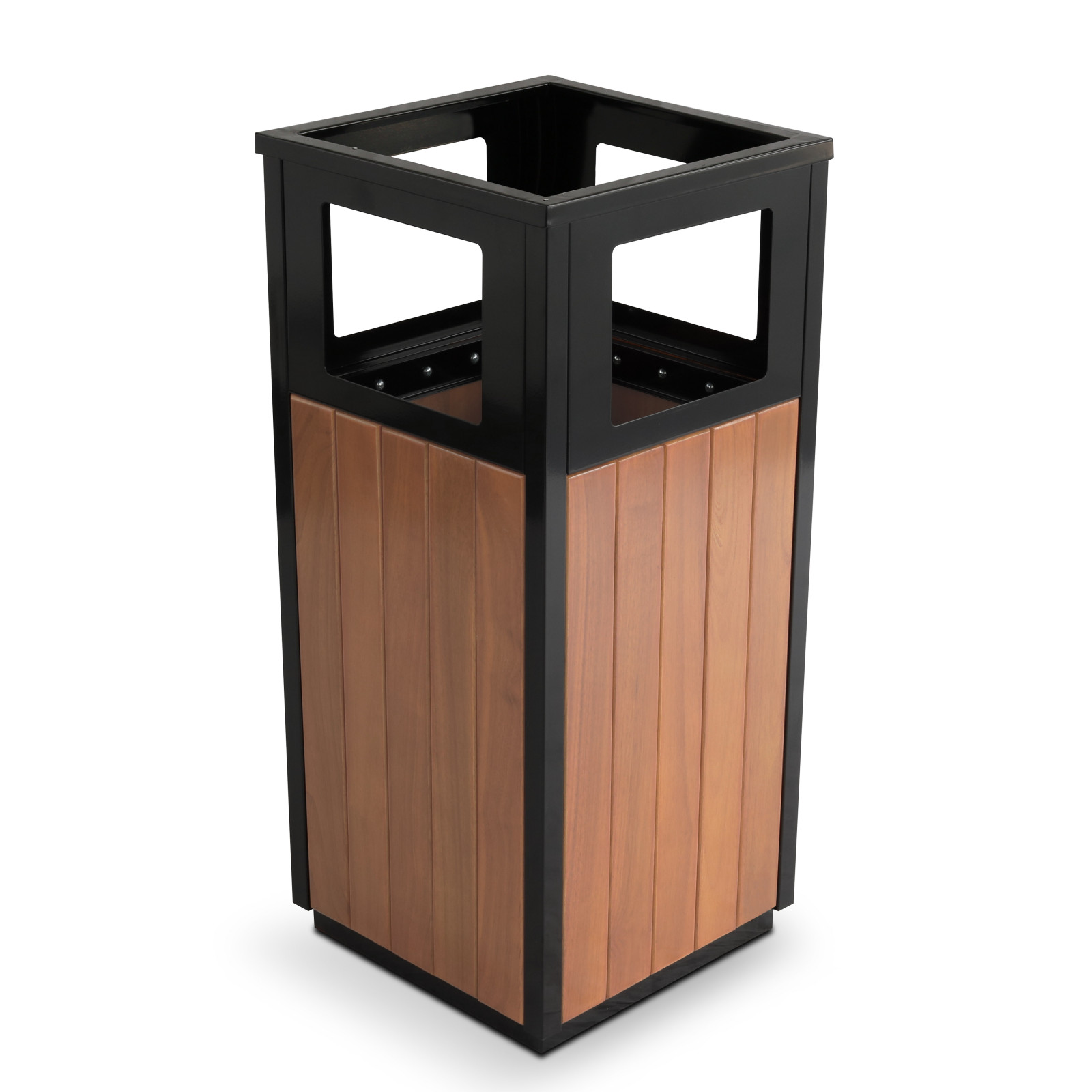 2 Poubelles bois extérieure 29 L + cendrier  2 Poubelles bois extérieure 29 L + cendrier
