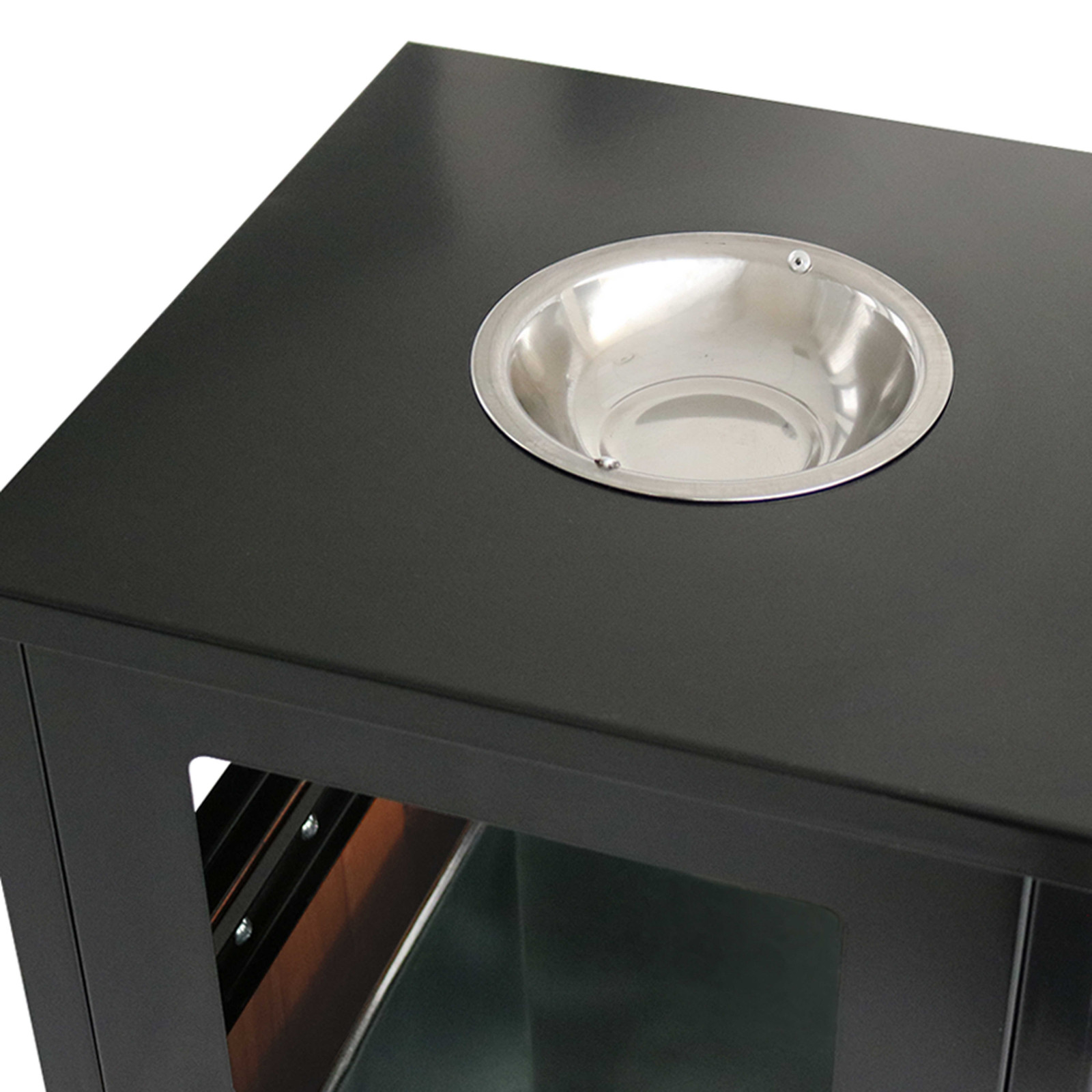 2 Poubelles bois extérieure 29 L + cendrier  2 Poubelles bois extérieure 29 L + cendrier