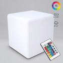 Cube LED rechargeable multicolore - 30cm
