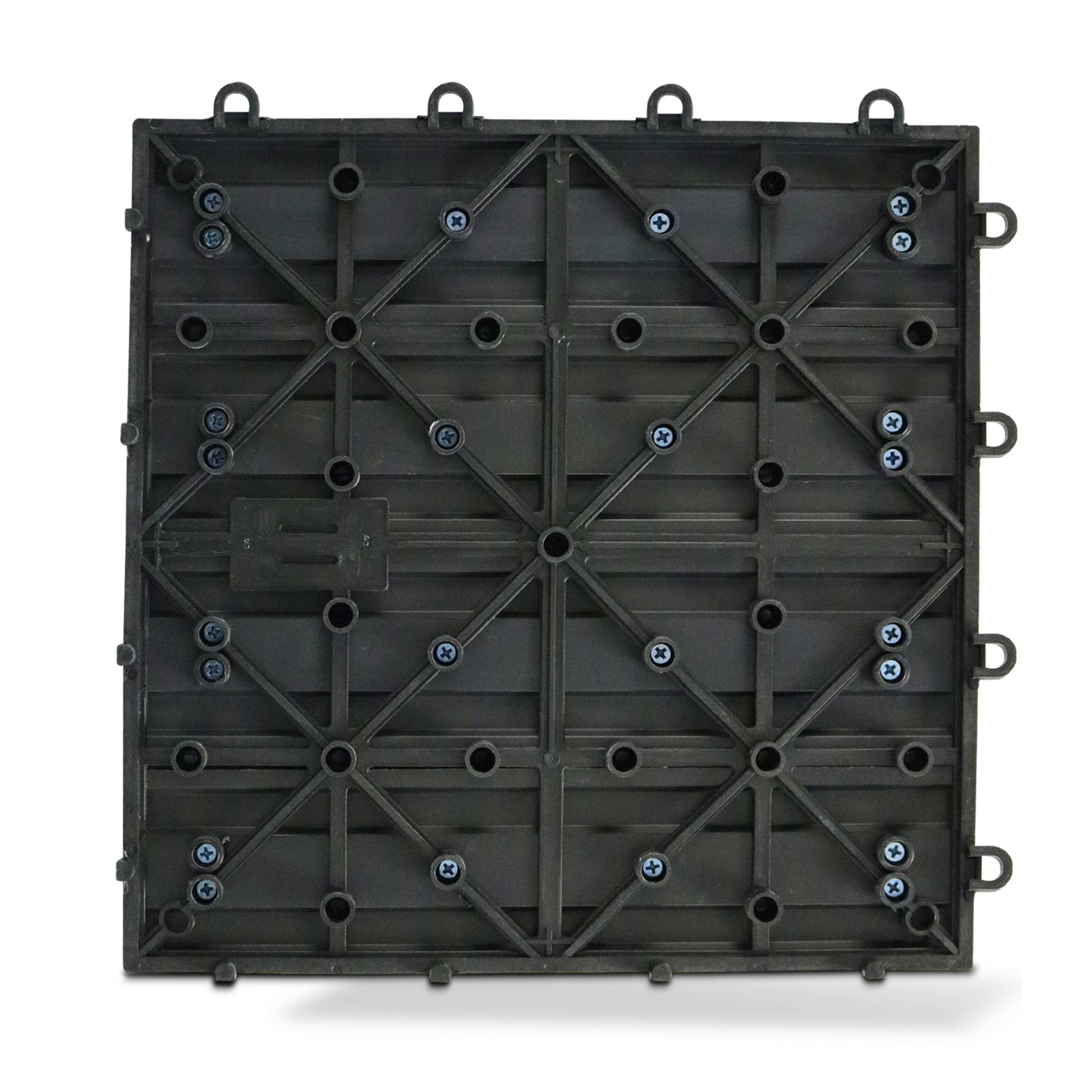 8 dalles de terrasse en bois composite gris