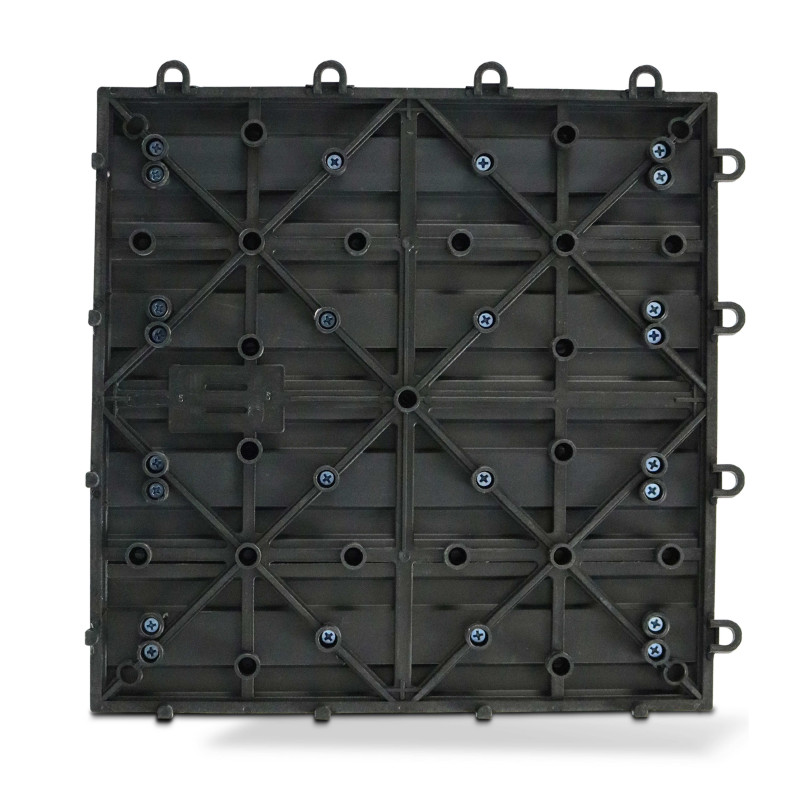 8 dalles de terrasse en bois composite gris